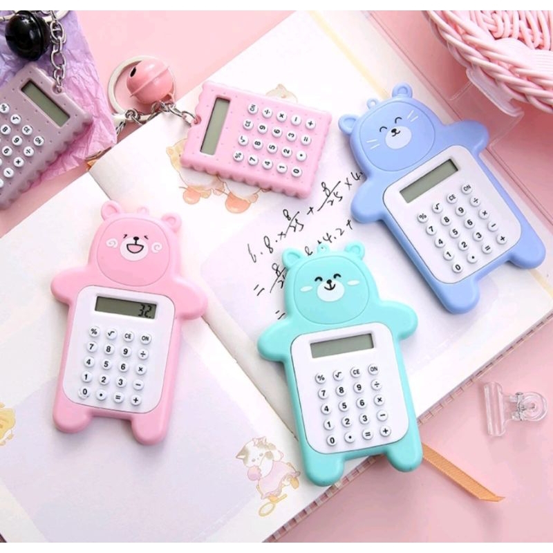

Calculator Mini Portable Motif Bear Kalkulator Portable Mini Beruang