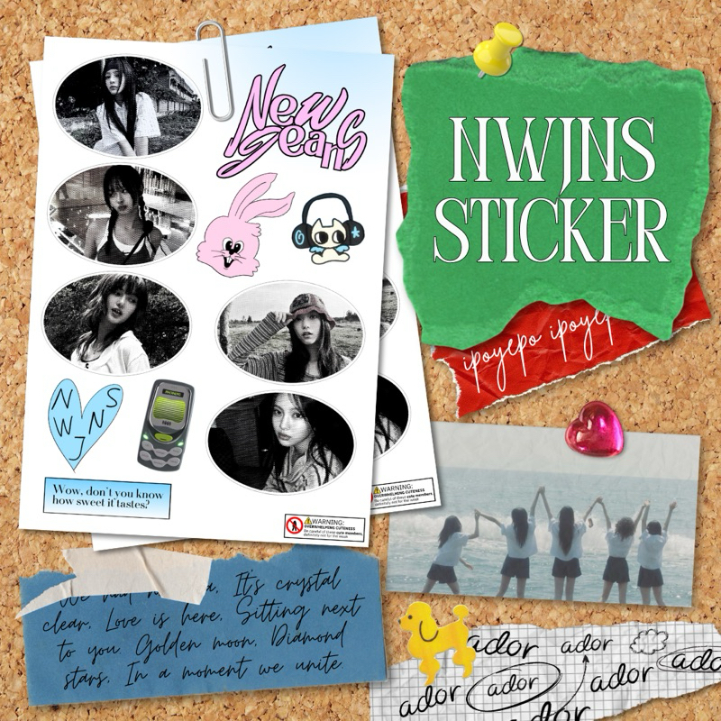 

newjeans sticker 뉴진스 스티커 ☆