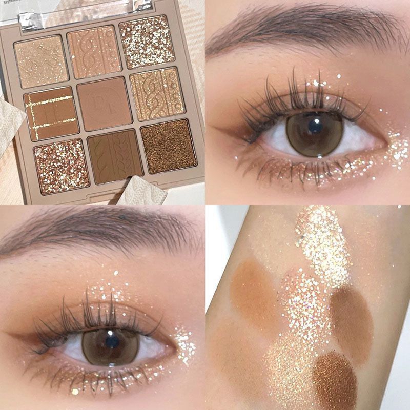 NOMI x DIKALU MILK TEA SERIES Original Korea Eyeshadow Matte Glitter Palette Korean Eye Shadow 9 War