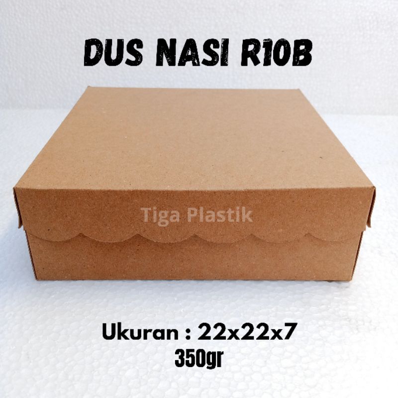 

Dus Nasi R10B Kraft 22cm x 22cm x 7cm (mika K22 / 5 sekat)