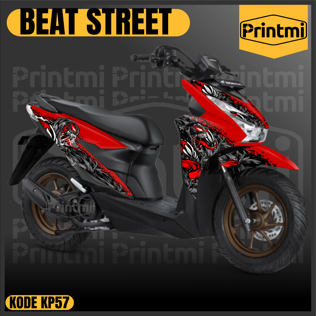 Decal Stiker Beat Street 2025 2024 New Full Body Sticker Motor Honda Venom Variasi Modifikasi Racing
