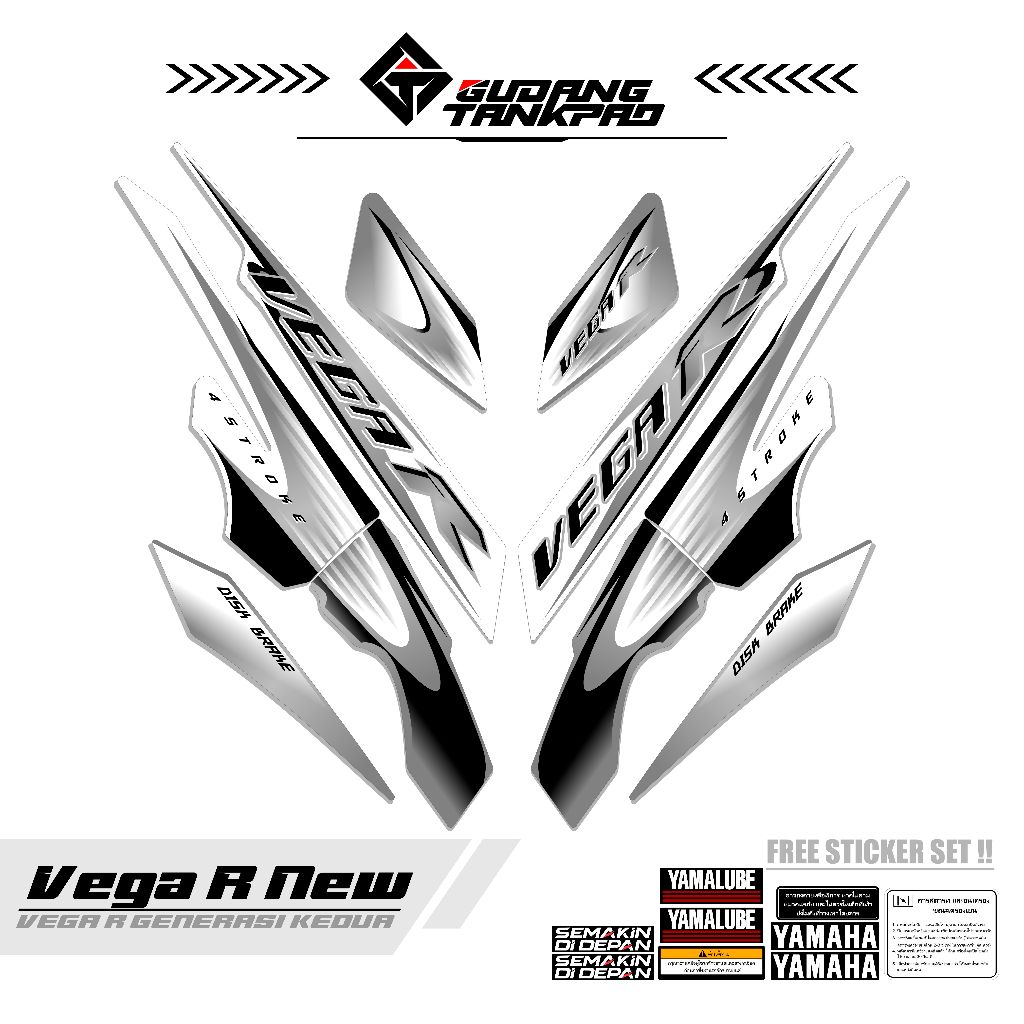 STRIPING VEGA R NEW 2008 / MTF 4 / STIKER LIS VEGA R NEW / STRIPING SET VEGA NEW / VARIASI VEGA