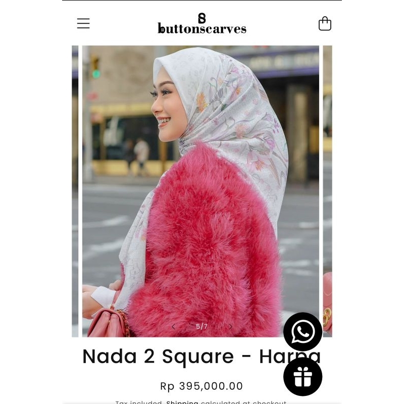 New button scarves- harpa