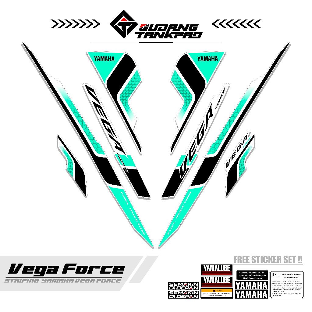 STRIPING VARIASI VEGA FORCE MTF6 / STRIPING MOTOR YAMAHA VEGA FORCE / STRIPING SET VEGA NEW FORCE / 