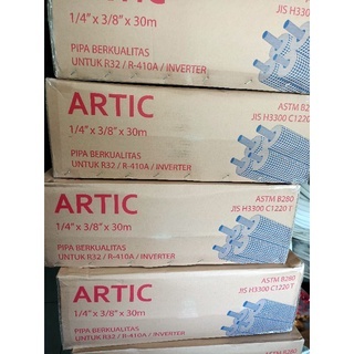 pipa ac artic ukuran 1/4+3/8 variasi 3 meter sampai 21 meter untuk ac 0,5, 3/4 dan 1 pk