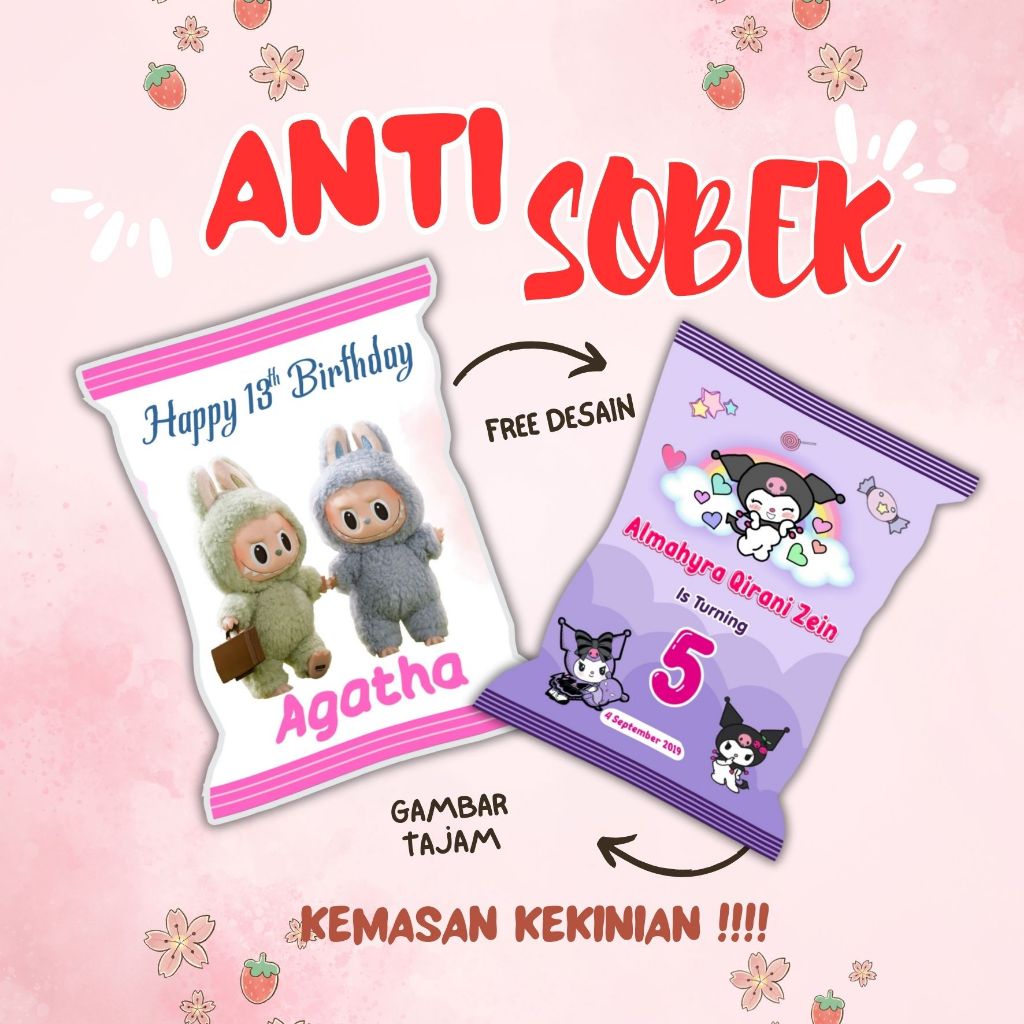 

Pouch Snack Jumbo Labubu Kuromi Kemasan Snack Ulang Tahun Hampers Birthday Jumbo Souvenir Ultah