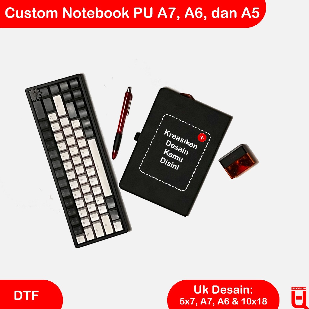 

Custom Cetak Notebook Kulit A7, A6, dan A5 - A7, 5x7
