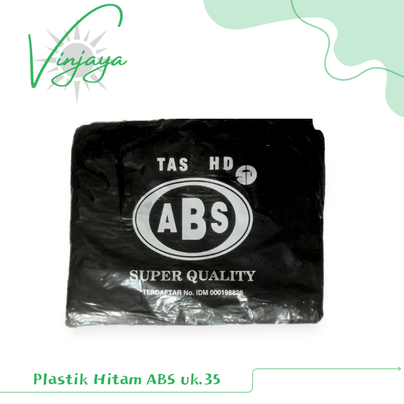 Kantong Plastik Hitam TEBAL - ABS uk 35 - Kresek Hitam - Kantong Hitam