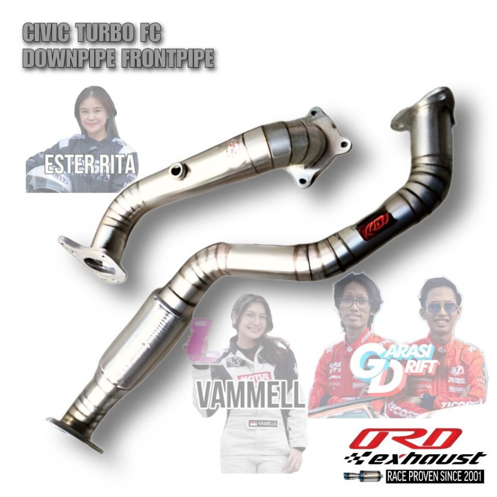 ORD Exhaust Knalpot Racing Frontpipe Civic Turbo Exhaust