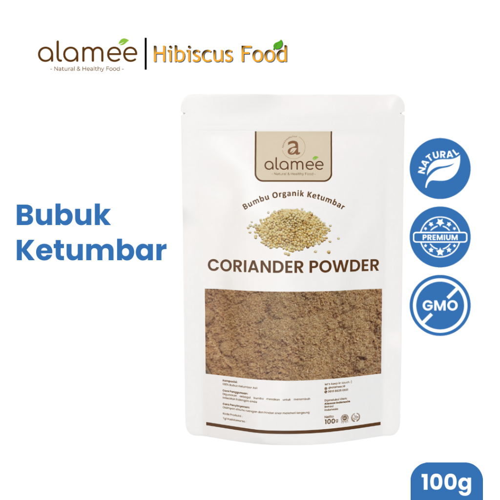 

ALAMEE Ketumbar Bubuk Organik Bumbu Dapur Instan Coriander Powder Murni Asli Tanpa Campuran