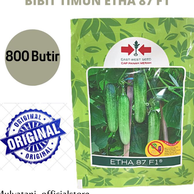 Beli Benih Bibit Timun Lalap Etha 87 F1 8 ButirBiji Orinal Cap Panah Merah