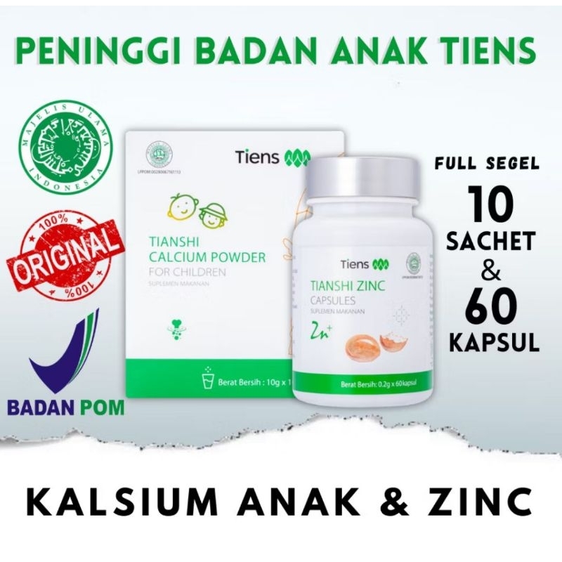 

Peninggi Badan Anak Tiens Original | Susu Kalsium & Zinc Kapsul | Susu Peninggi Badan Original - obat peni...