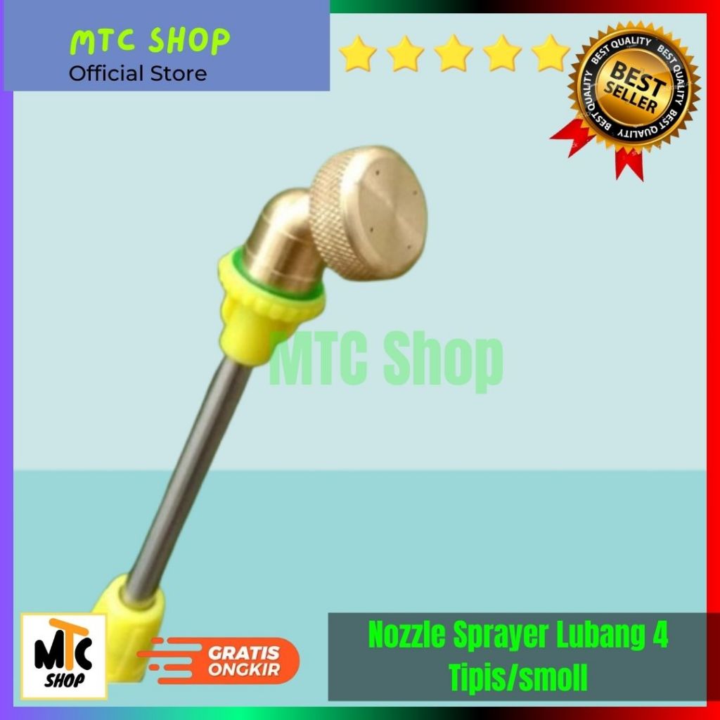 Nozzle Sprayer Kabut Lubang 4 Smoll | Spuyer Kabut 4 Mata Lubang | Nozzle Lubang 4 Brass Pertanian
