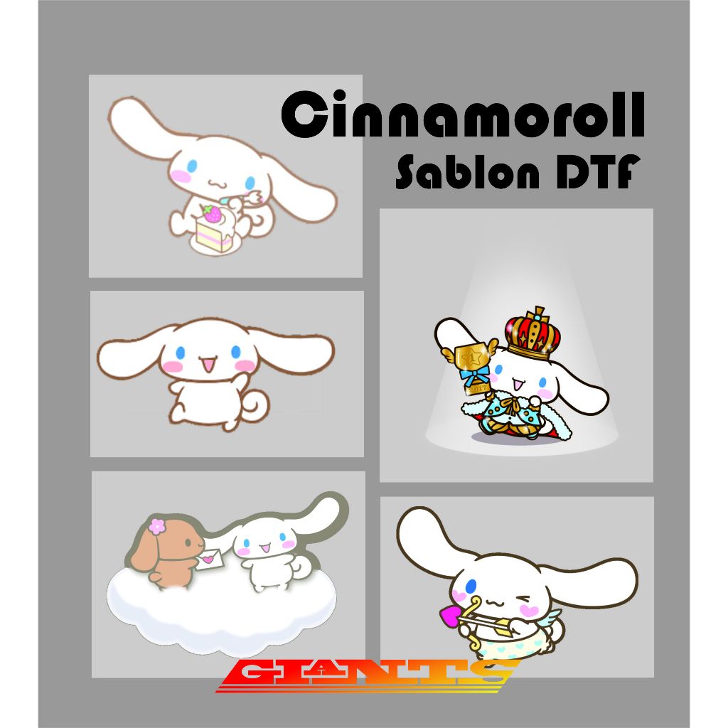 

Sablon DTF Setrika Cinnamoroll Kualitas Premium Tahan Lama Sablon Murah Premium