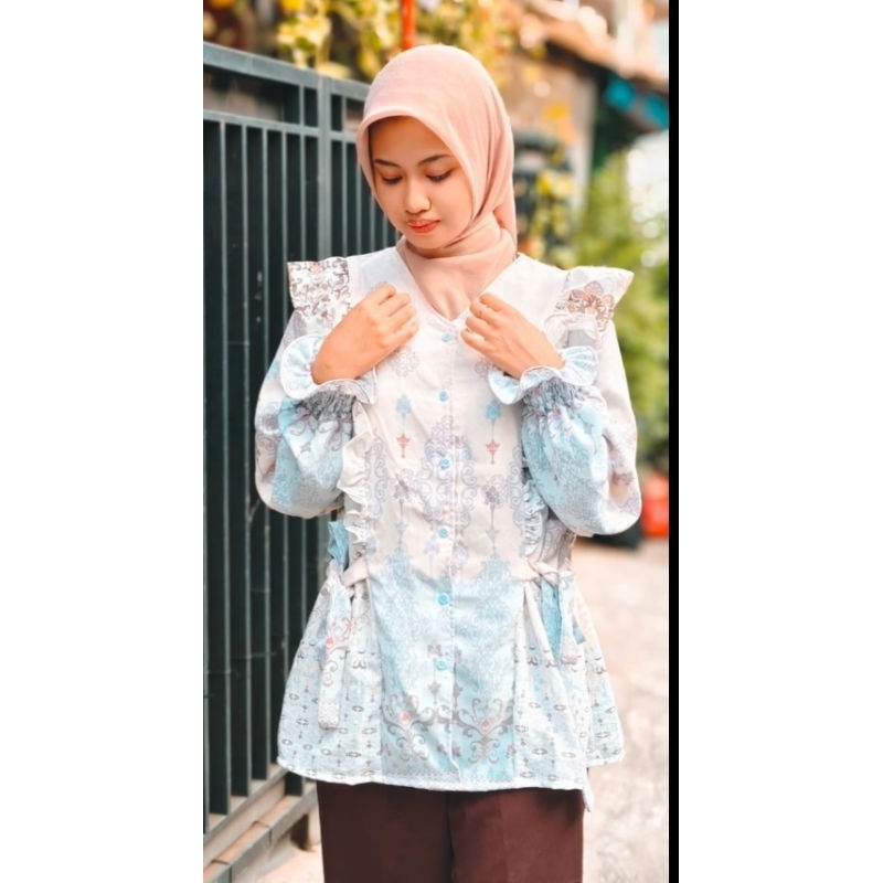 Blus wanita korea hijab