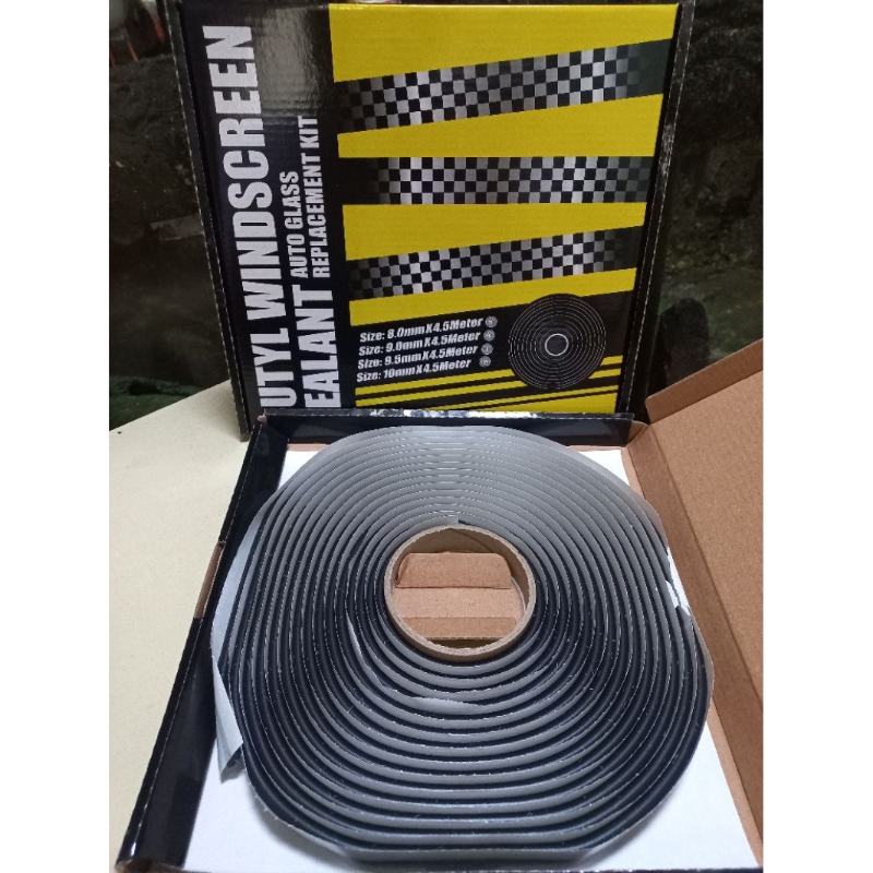 Lem retrofit perekat mika kaca lampu headlamp orgavyl butyl snake glue sealant warna hitam