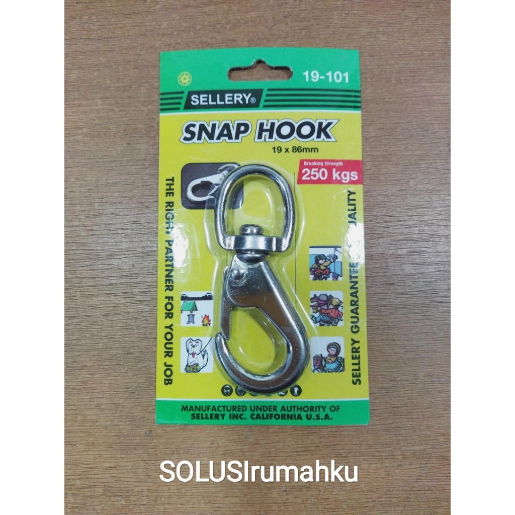 SELLERY Snap Hook BESAR 19-101 / Snap Hook Sellery 19 x 86 mm Pengait Carabiner Hook