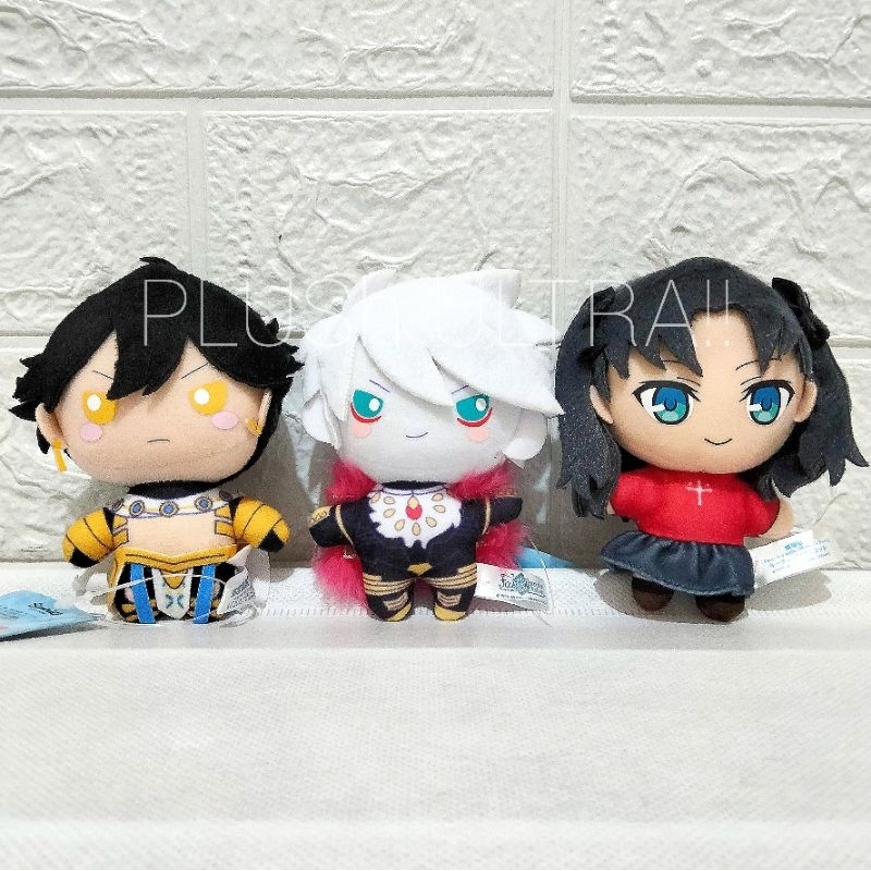 Ozymandias, Karna, Rin Tosaka Fate Grand Order FGO Stay Night, Anime Plush Keychain Gantungan Kunci 