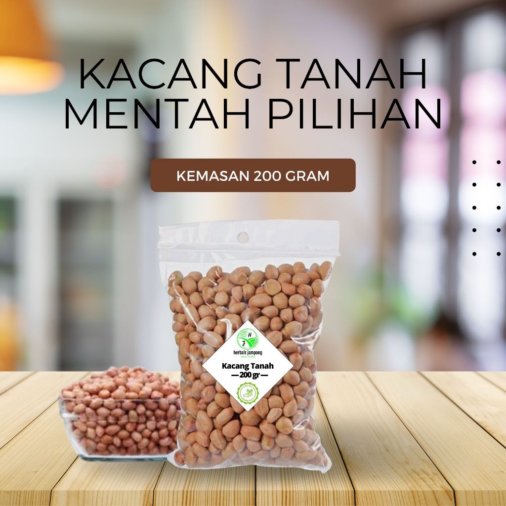 

Kacang Tanah Mentah Untuk Konsumsi Kemasan 200 gram