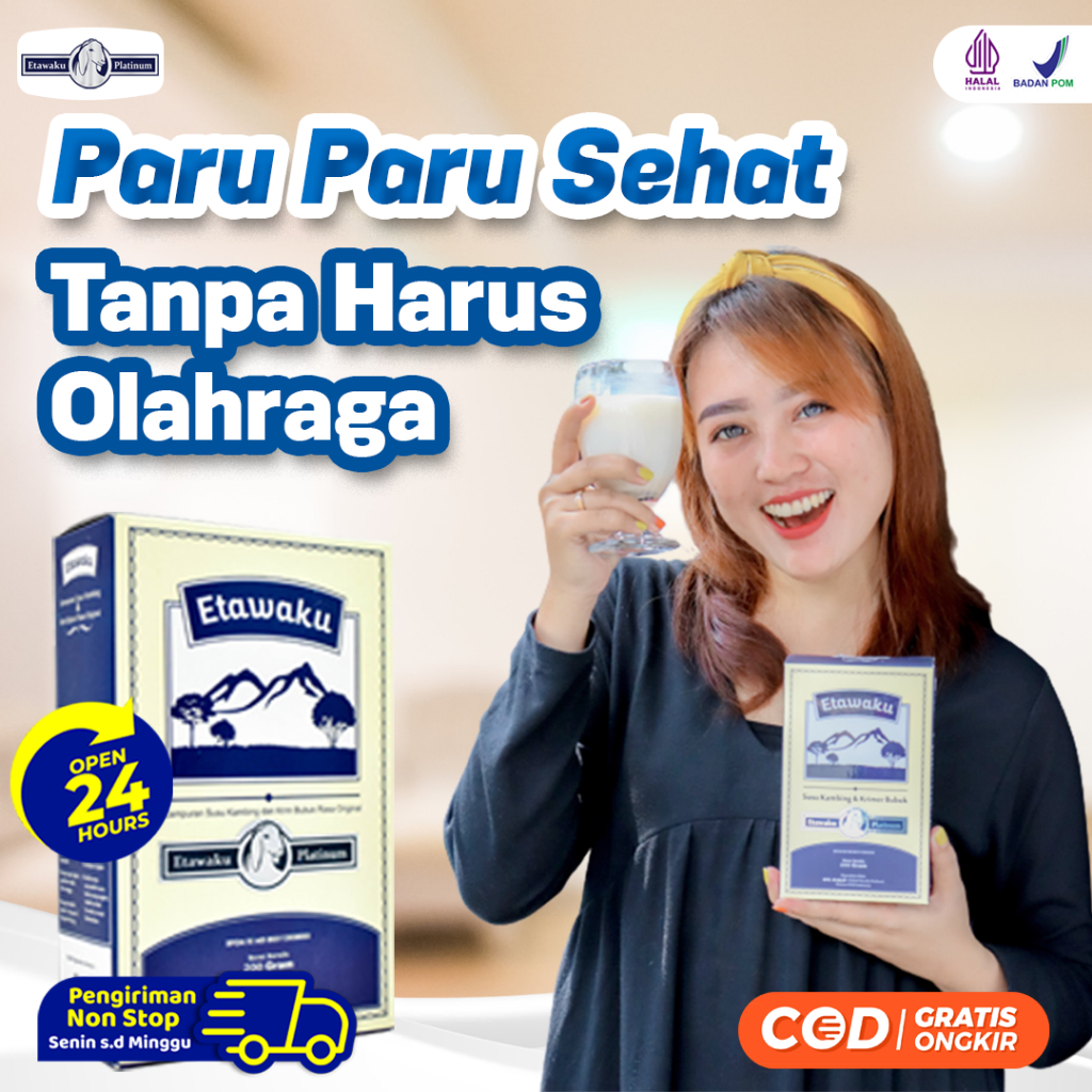 

Etawaku Platinum Original - Solusi Sembuhkan Masalah Pernafasan Asma Sesak Nafas Batuk Berdarah TBC Asli Original 1 Box