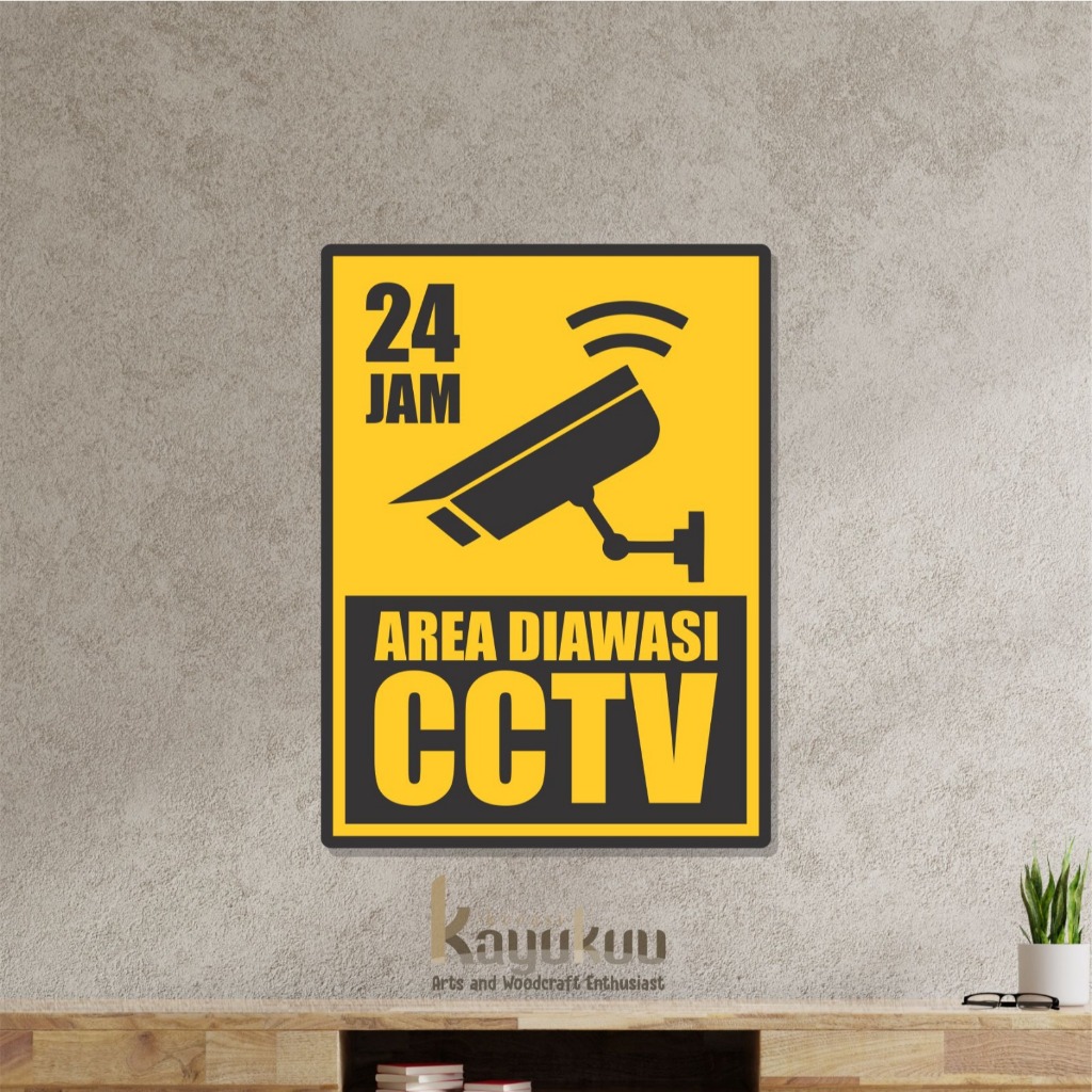 

Kreasikayukuu Plakat Stiker Vinyl CCTV Akrilik Acrylic Sign Board Awet Tahan Air