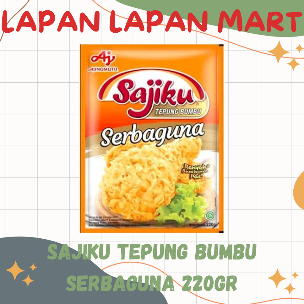 

Sajiku Tepung Bumbu Serbaguna 220gr