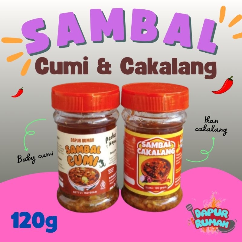 

(Satuan) Sambal Baby Cumi,Cakalang Pedas Enak Nagih Sambal kemasan botol 150g
