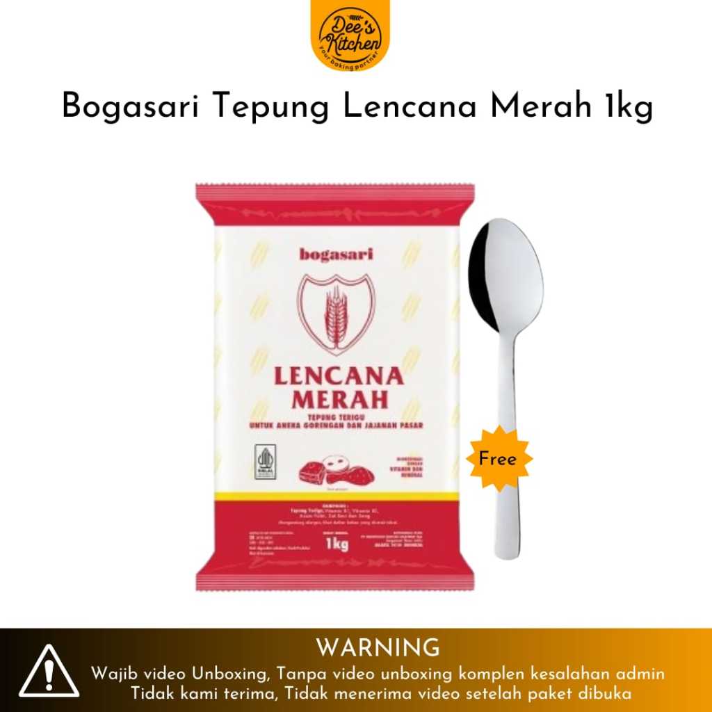 

Bogasari Tepung Lencana Merah 1kg