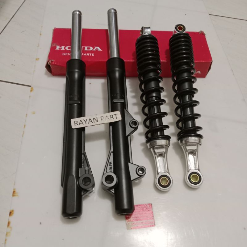 shock depan+belakang karisma karisma karisma komplit hitam