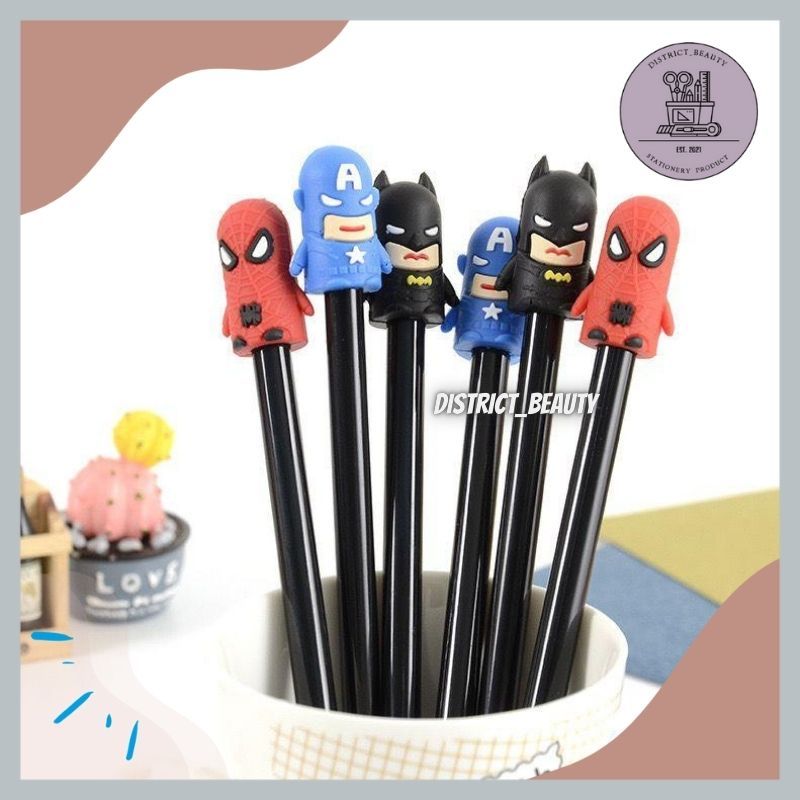 

PULPEN GEL AVENGERS SUPERHERO PULPEN SUPER HERO GEL PEN ANAK LAKI LAKI MOTIF AVENGER TERMURAH