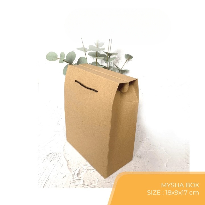 

(10pcs) box kemasan box pembungkus kado dus box mysha ukuran 18x9x17cm box kemasan
