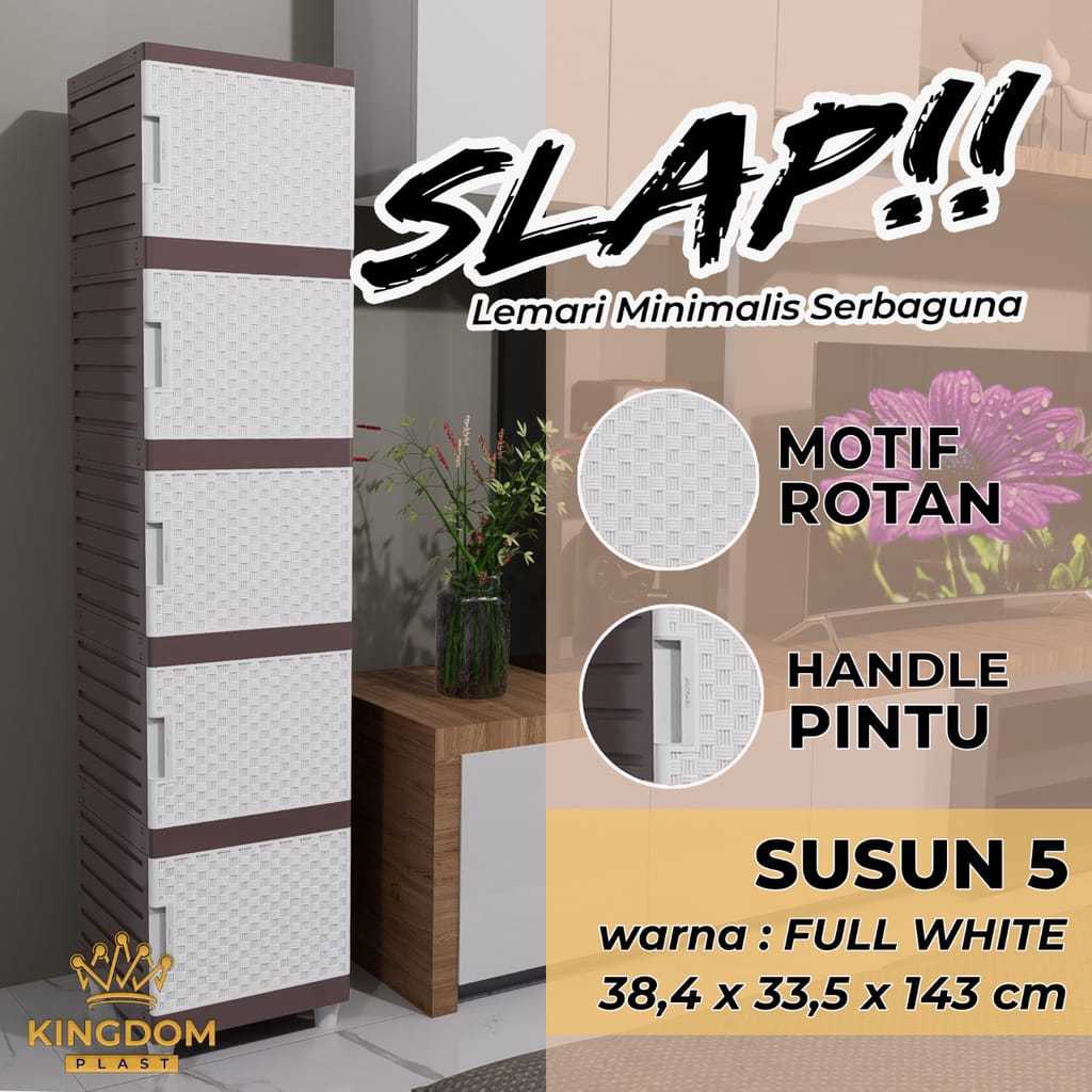 SENYUMMEBEL LEMARI PORTABEL PLASTIK SLAP KINGDOM LEMARI SLAP SERBAGUNA