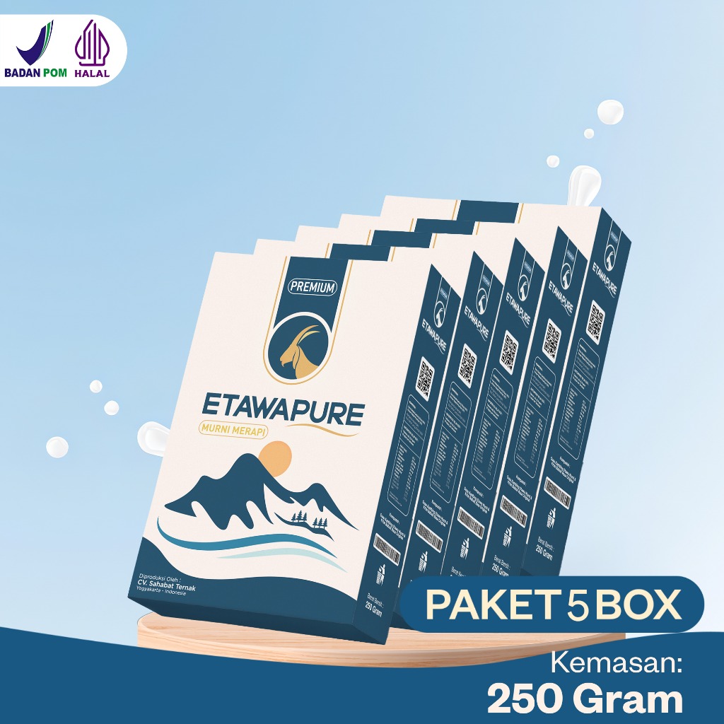 

Etawapure Paket 5 Box Susu Kambing Bubuk