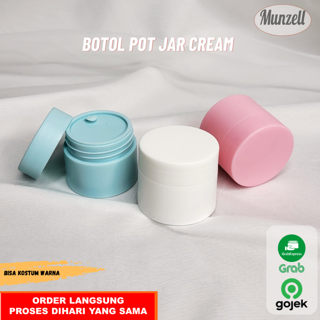 POT JAR CREAM PLASTIK DOUBLE LAYER DOFF | BOTOL CREAM KOSONG