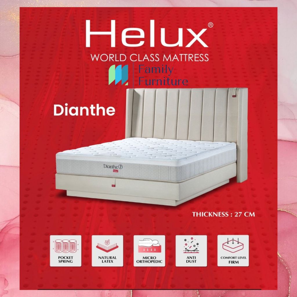 Spring Bed Kasur Latex Helux Dianthe - Matras Only (Hanya Kasur) - 180 x 200