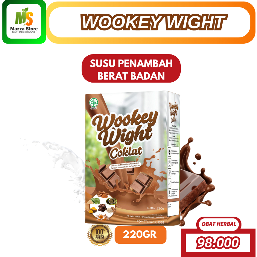 

Wookey Weight - Susu Penambah Berat Badan Rasa Coklat Original