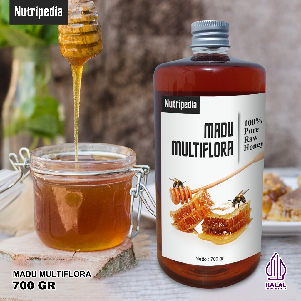 

NUTRIPEDIA - MADU MULTIFLORA 700 GR - MADU HUTAN ASLI 100% TANPA CAMPURAN