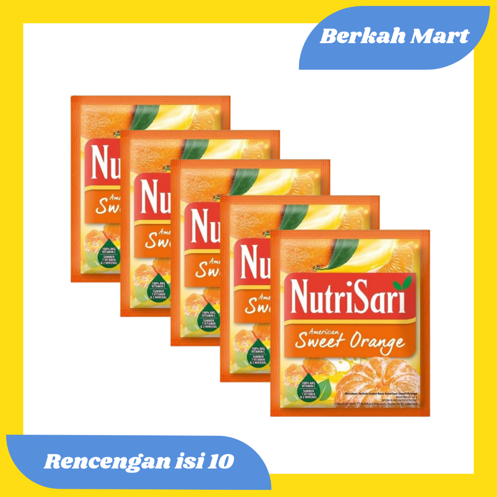 

NUTRISARI RASA SWEET ORANGE RENCENGAN ISI 10 PCS