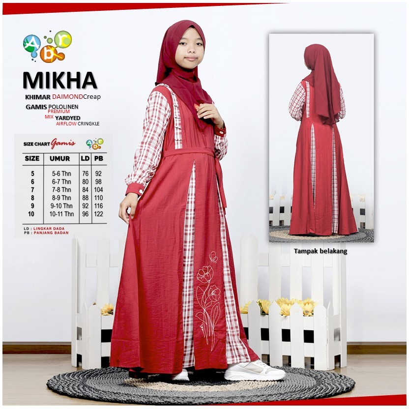 Gamis Anak ABR Collections - Mikha Dress - Gamis Anak Perempuan - Gamis Terbaru Anak - Fashion
