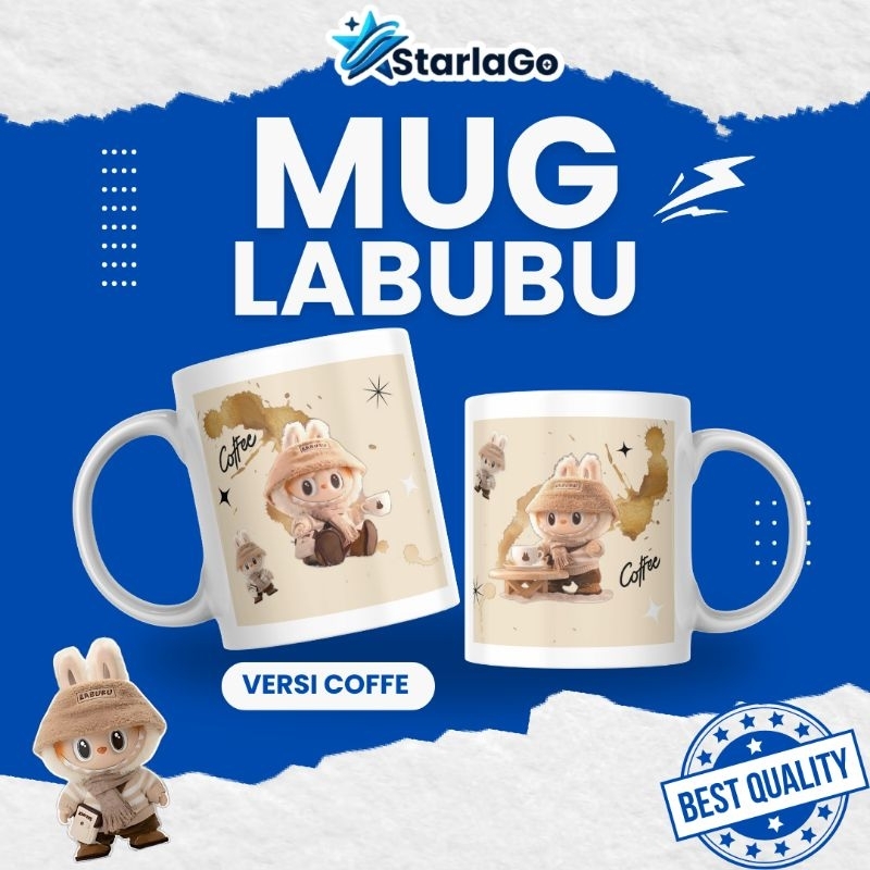 KADO LUCU MUG LABUBU AESTHETIC , Mug custom , Mug aesthetic , Kado Ulang tahun , Mug keramik ,Gift ,