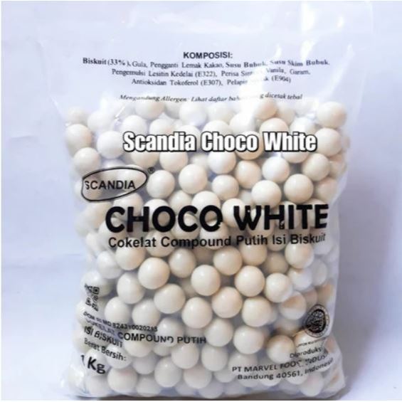 

Coklat Choco White Scandia | Coklat Scandia