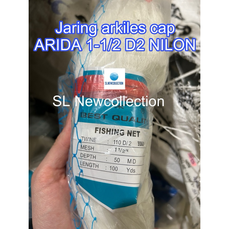 Jaring udang / ARKILES merk ARIDA 1-1/2 - 1-3/4 D2 50x100 YOKO