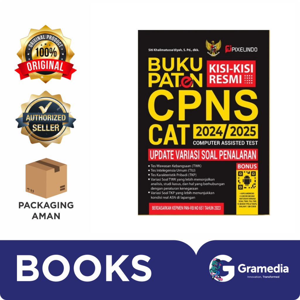 Gramedia Bandung - Buku Paten Kisi-Kisi Resmi CPNS CAT 2024/2025