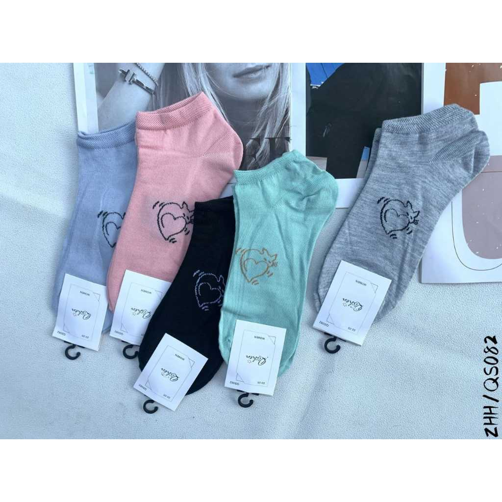 KAOS KAKI PENDEK WANITA/KAOS KAKI MOTIF MATA KAKI WANITA
