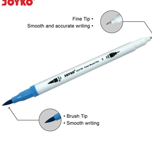 

Ay00! JOYKO CLP 07 COLOR PEN / SPIDOL WARNA SET ISI 24 / COLOR BRUSH PEN