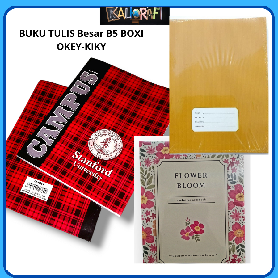 

Buku tulis sekolah Besar B5 BX BOXI Campus Kraf Fancy 1 pack 5 pcs