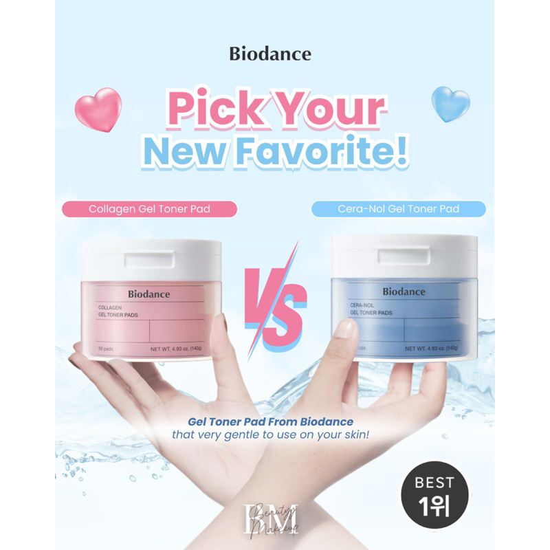 [BPOM]BIODANCE COLLAGEN| CERA-NOL GEL TONER PADS @60ea