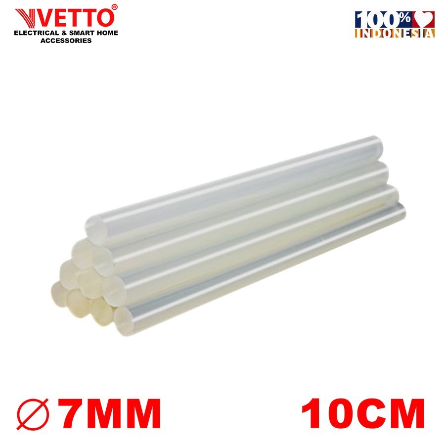VETTO Isi Lem Tembak / Lem Bakar / Lem Lilin - Diameter 7 mm dan Panjang 10 cm