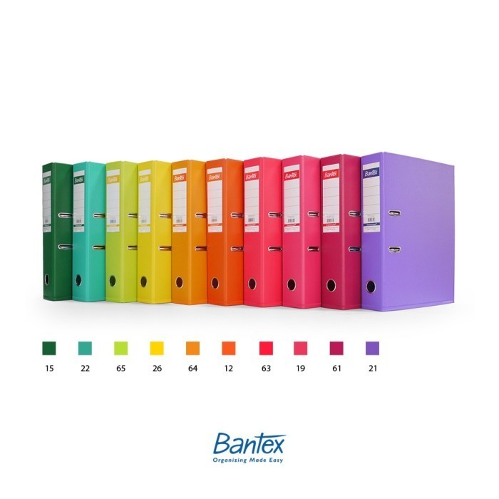 

Bantex Arch File Ordner Plastic 7cm A4 (70 MM) MULTICOLOUR # 1450 (pcs)