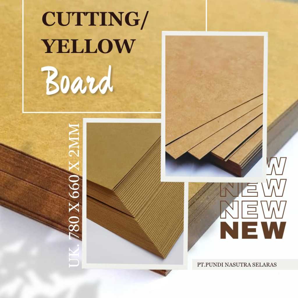 

YELLOW BOARD 1250 GSM 78 X 66 X 2MM / 5 LEMBAR